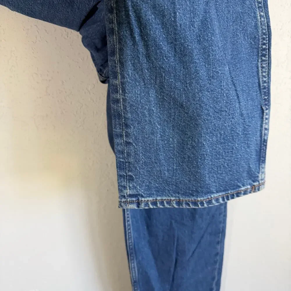 Universal Thread Highest Straight Leg Jeans Womens 4 Mid Wash Blue Denim Button
